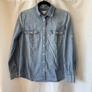 J. Crew Denim Blue Button Down Shirt